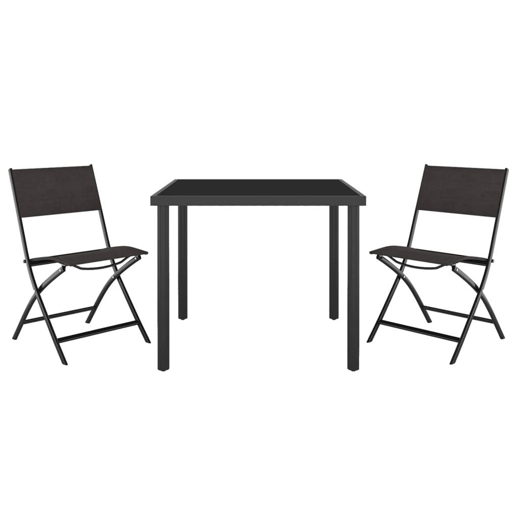 Vidaxl - Ensemble de salle à manger d'extérieur 3 pcs Acier vidaXL 3073512 - Image 4