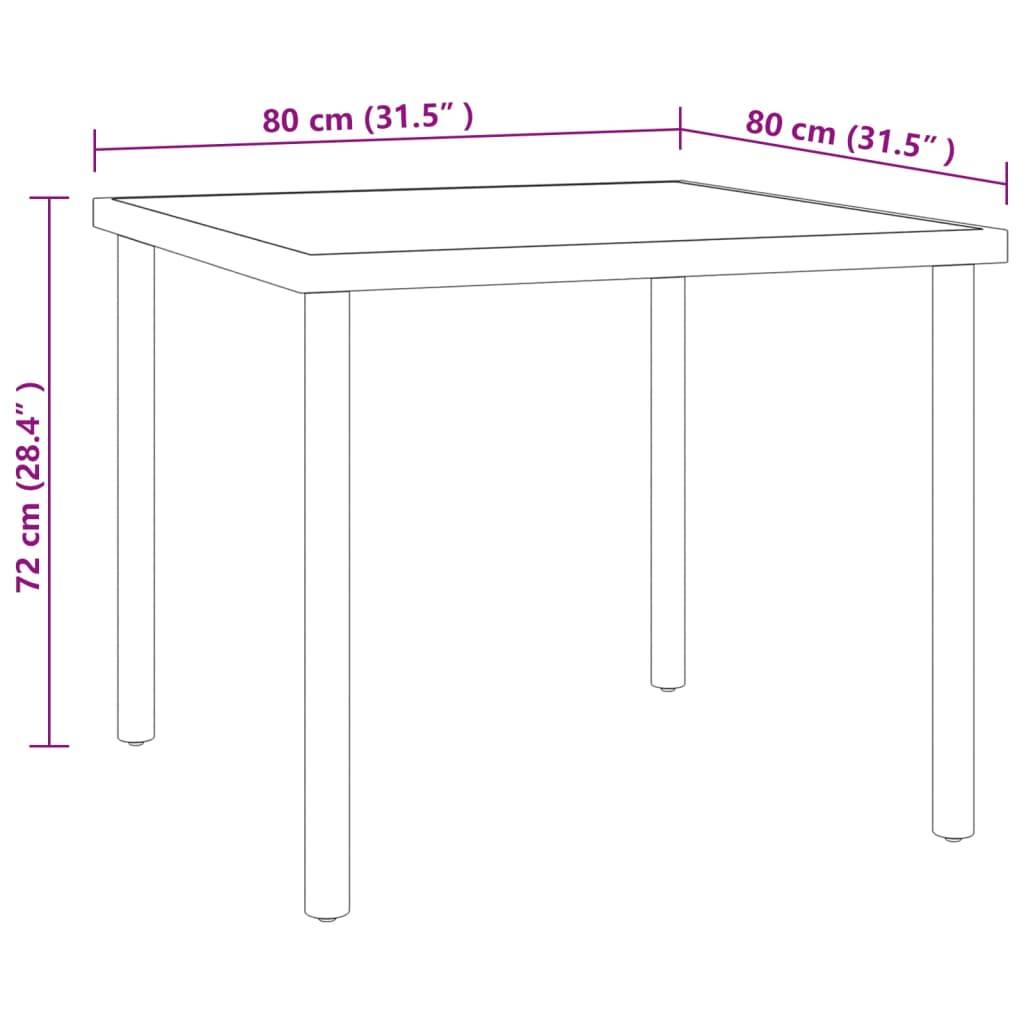 Vidaxl - Ensemble de salle à manger d'extérieur 3 pcs Acier vidaXL 3073512 - Image 3
