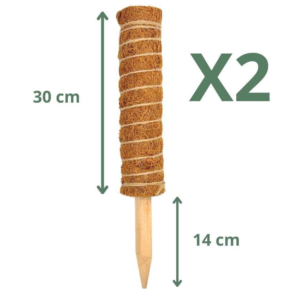 Lot X2 Tuteurs empilables pour plantes en fibres de coco + 1m ruban velcro Offert - Support pour plantes grimpantes - Image 8