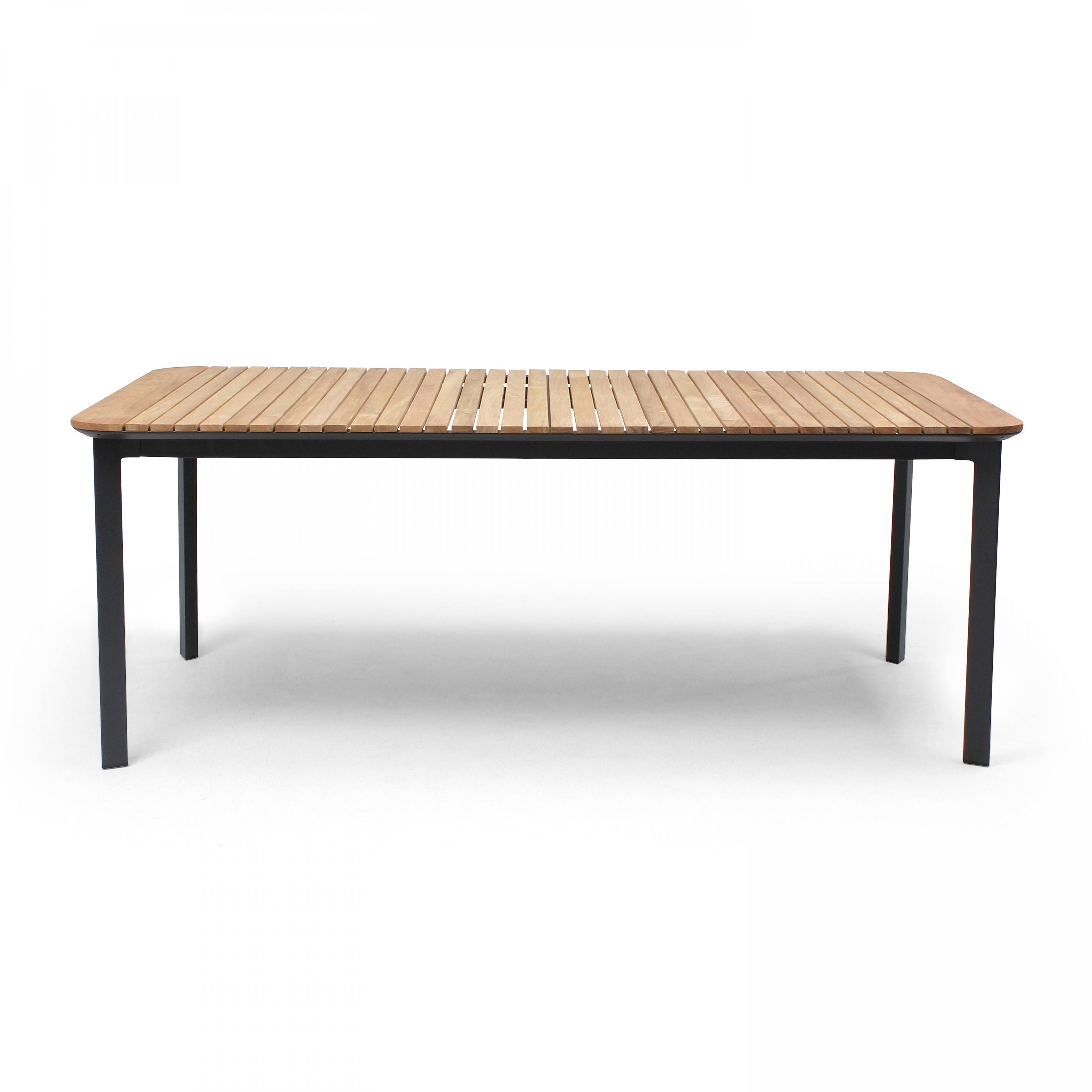 Oviala - Table de terrasse en aluminium/teck et 8 chaises Tempa - Oviala - Image 6