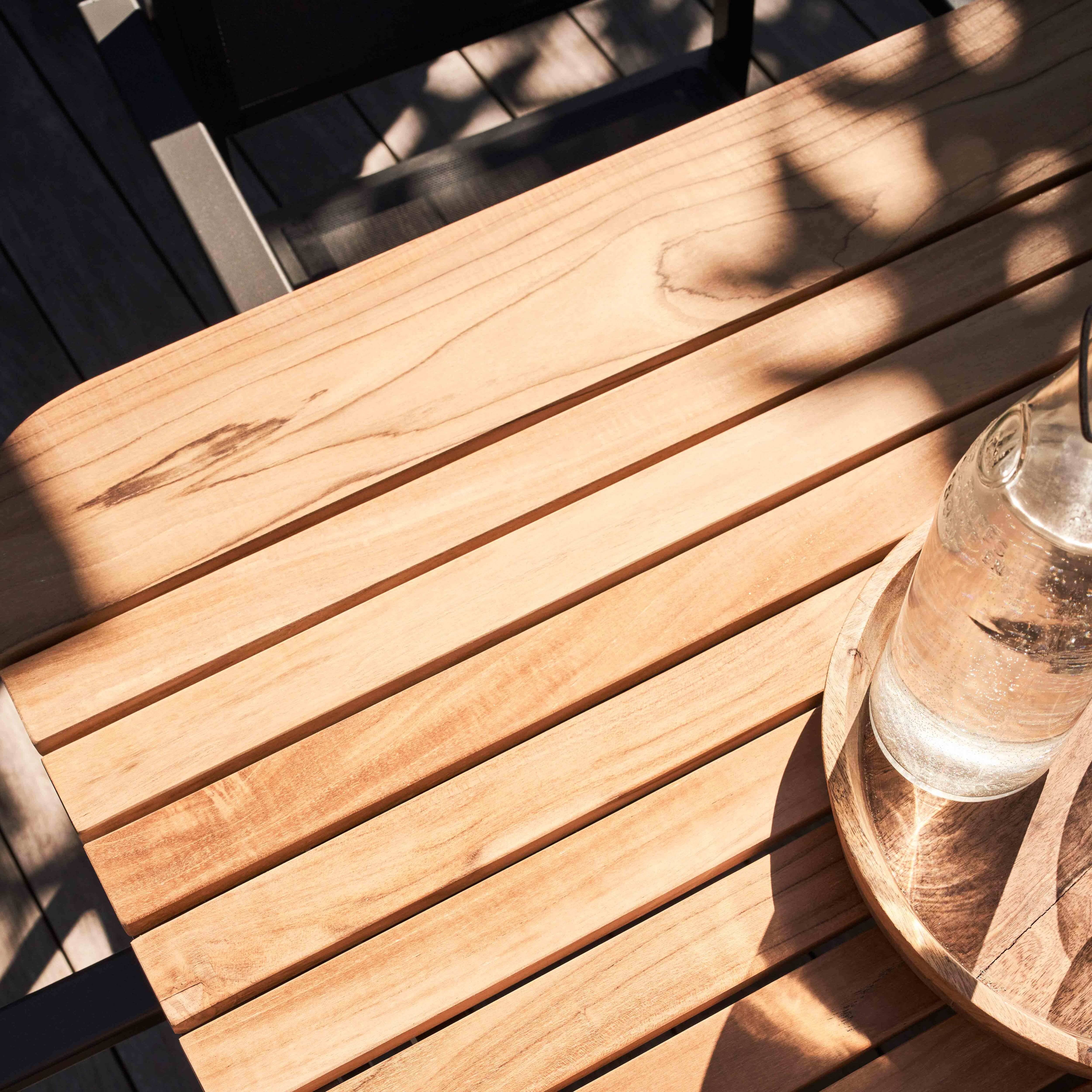 Oviala - Table de terrasse en aluminium/teck et 8 chaises Tempa - Oviala - Image 3