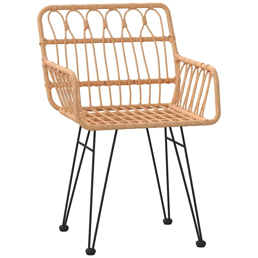 ComfortXL - Set de Table et Chaises de Jardin 5 Pièces Polyrotin pour Repas en Extérieur Marron – ComfortXL Outdoor Living - Image 6