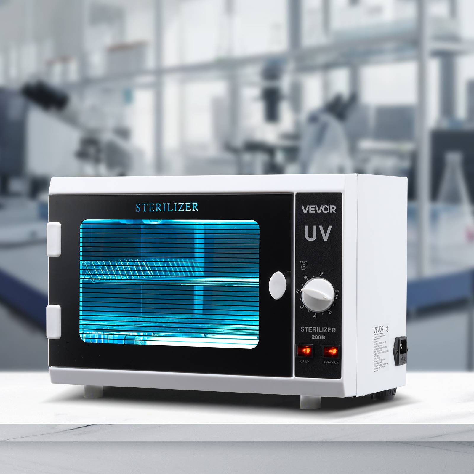 VEVOR Stérilisateur UV 12 L avec Bouton de Commande pour Désinfection Manucure - Image 8