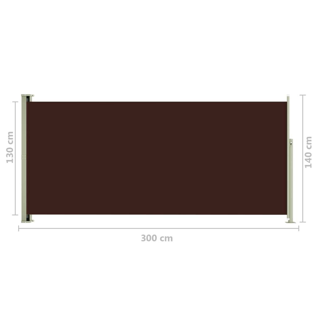Helloshop26 - Auvent latéral rétractable de patio 140 x 300 cm marron - Image 6