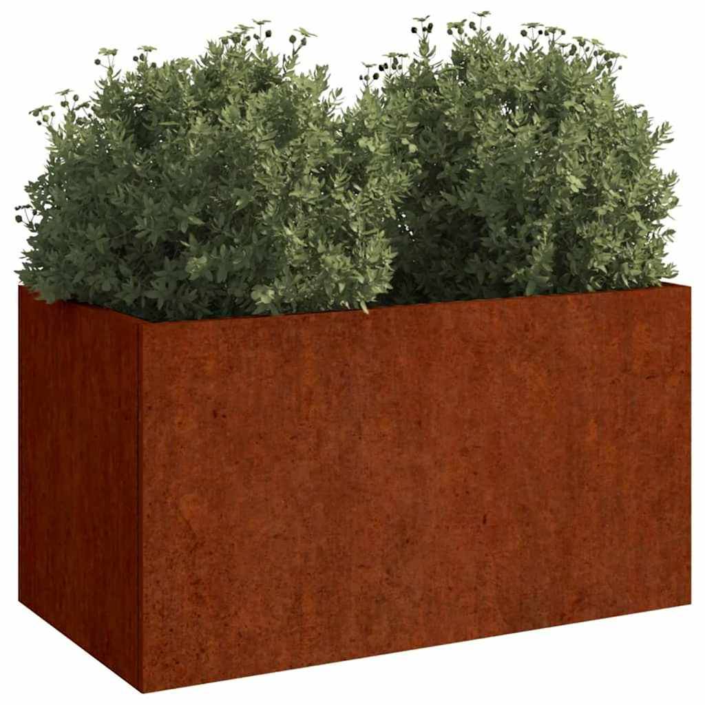 Vidaxl - Jardinière 62x40x39 cm acier corten vidaXL 821557 - Image 4