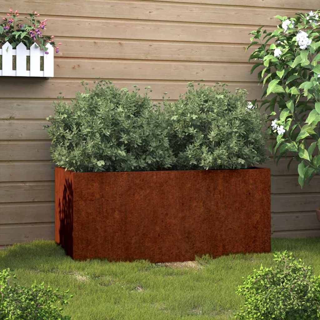 Vidaxl - Jardinière 62x40x39 cm acier corten vidaXL 821557 - Image 1