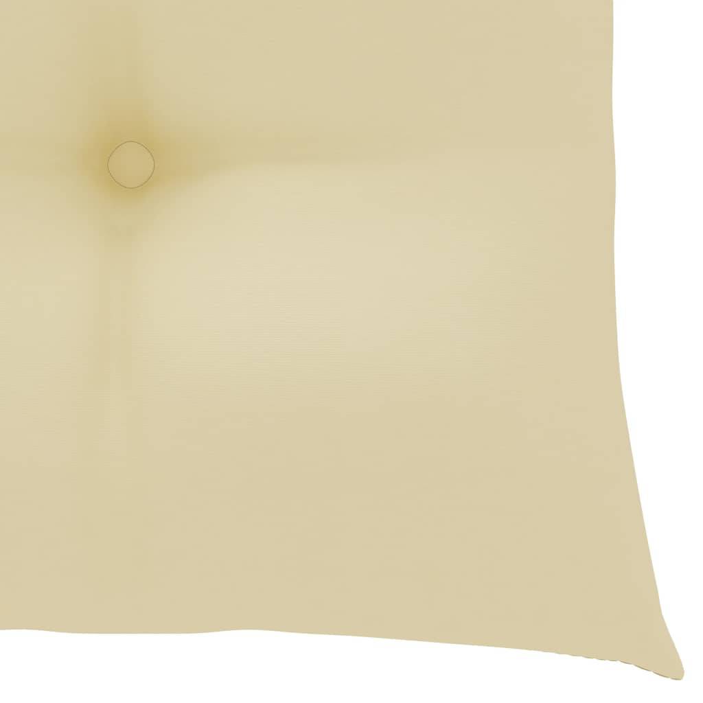 Lot de 2 Chaises de jardin et coussins - Chaises d'extérieur - Fauteuils de jardin blanc crème Teck massif-JU12621 - Image 10