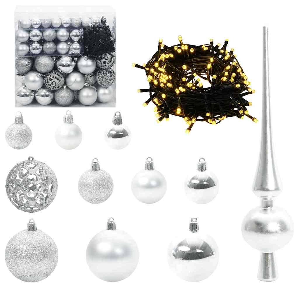 Vidaxl - Sapin de Noël Rose 210 cm PVC vidaXL 3396443 - Image 7