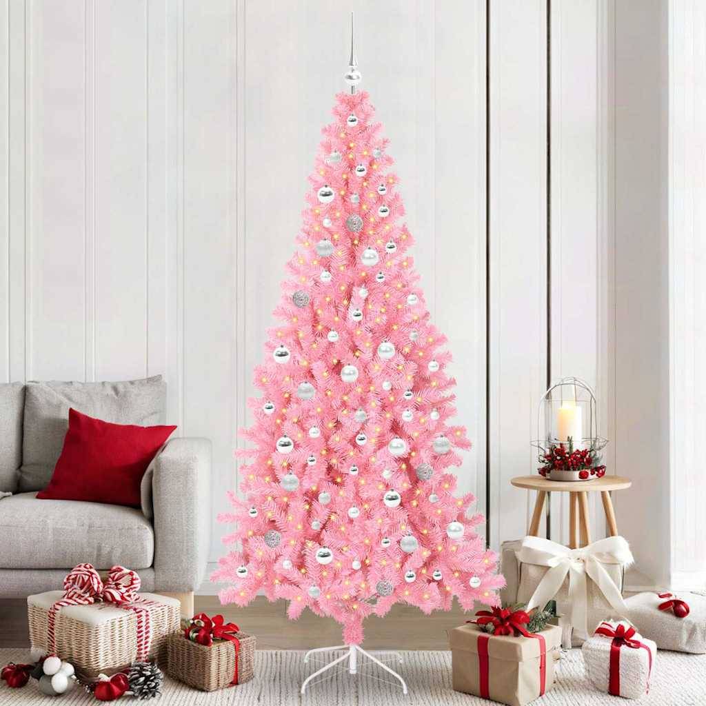 Vidaxl - Sapin de Noël Rose 210 cm PVC vidaXL 3396443 - Image 1
