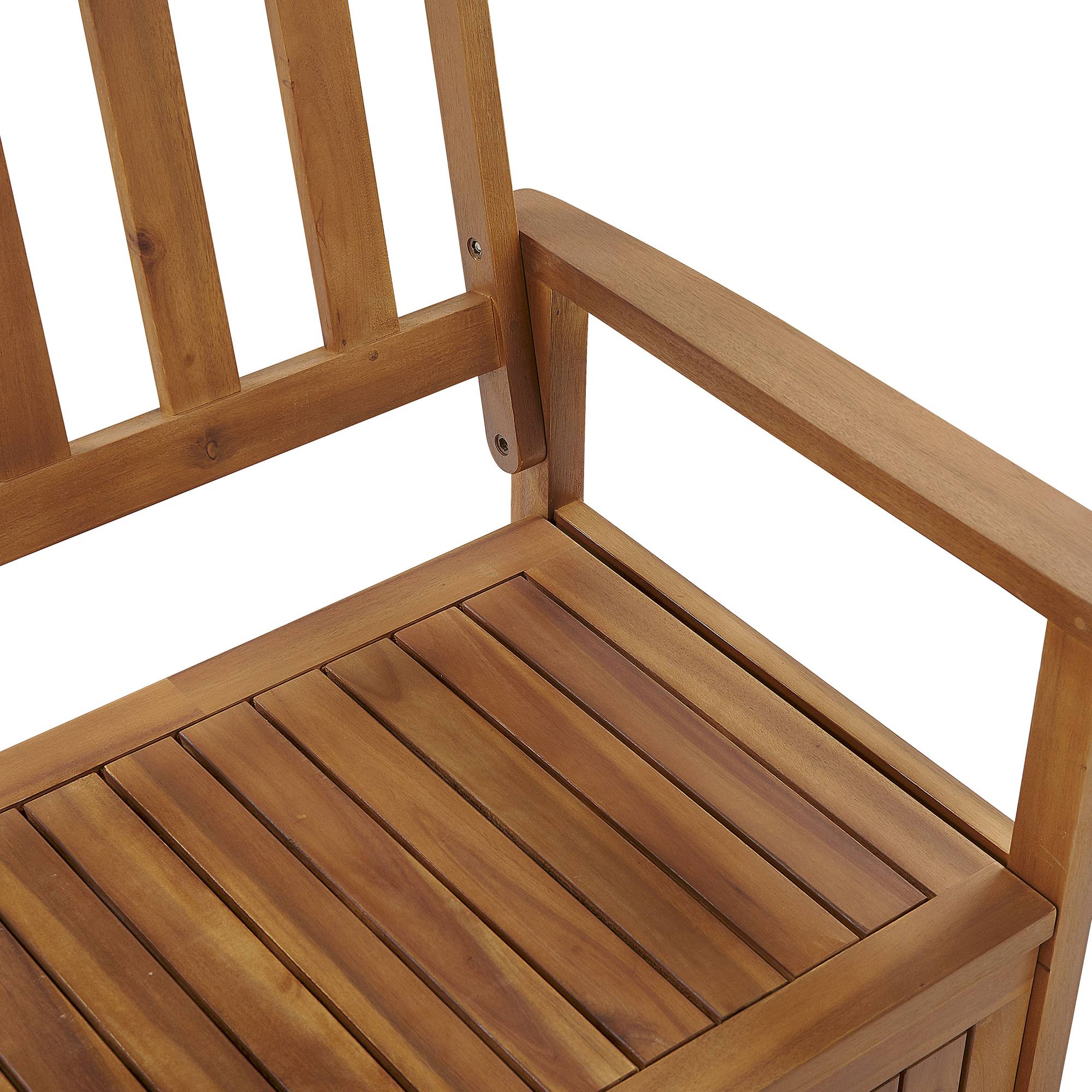 Beliani - Banc, 3 Personnes Acacia Rouge SOVANA - 120x60x91- Beliani - Image 7
