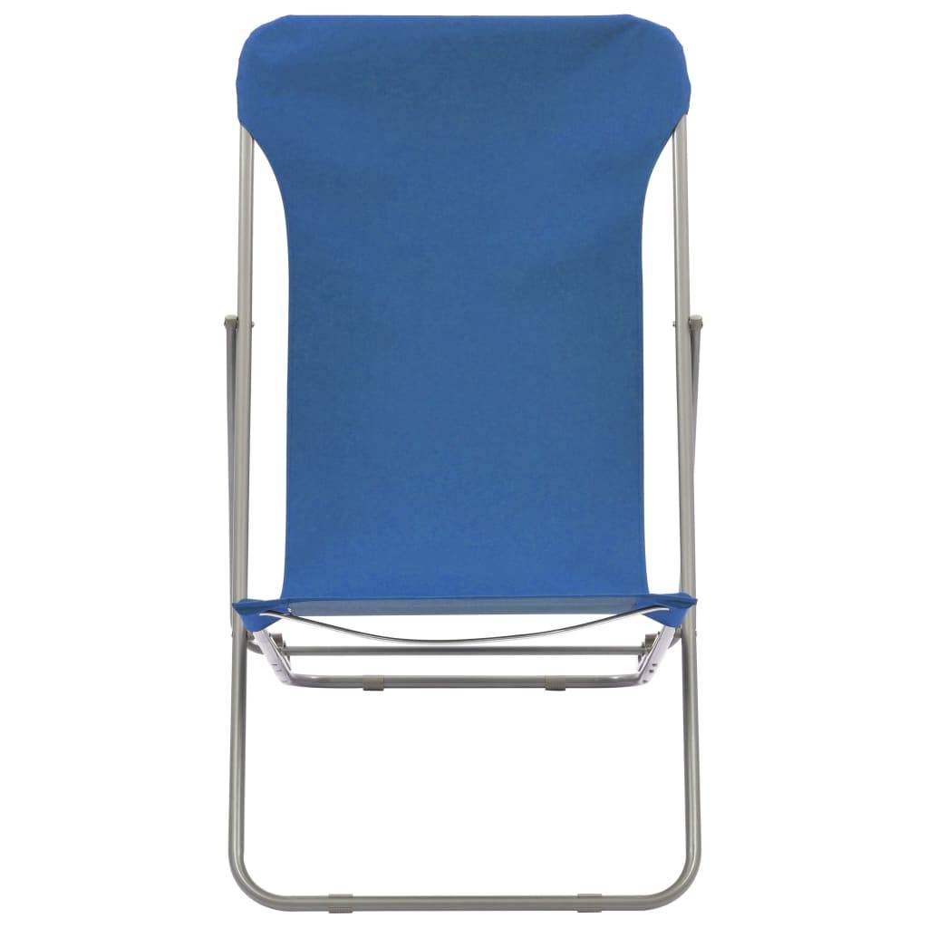 ComfortXL - Chaises de Plage Pliables Acier et Tissu Oxford Lot de 2 Inclinables 3 Positions pour Camping Bleu – ComfortXL Outdoor Living - Image 3