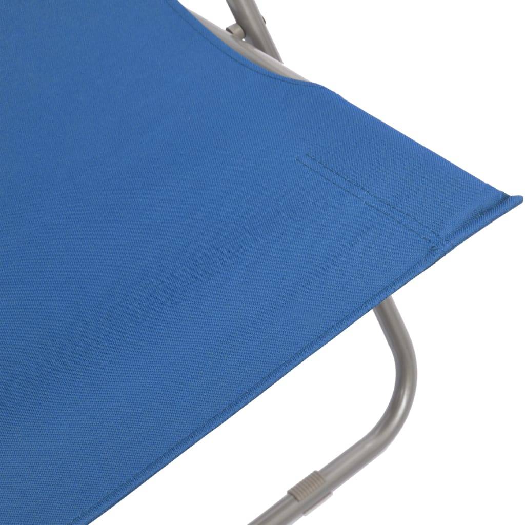 ComfortXL - Chaises de Plage Pliables Acier et Tissu Oxford Lot de 2 Inclinables 3 Positions pour Camping Bleu – ComfortXL Outdoor Living - Image 8