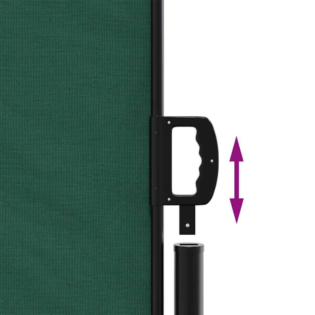 Auvent latéral rétractable polyester vert foncé 600 x 10 x 200 cm - PANGIVO - Image 6