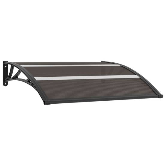 Store Banne - Auvent de porte Noir 120x75 cm PC - MEUBLE PRO - Image 2