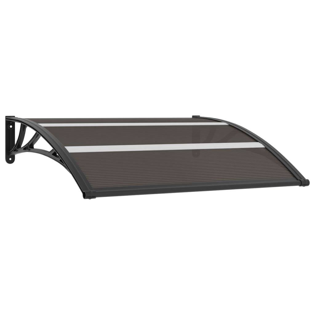 Store Banne - Auvent de porte Noir 120x75 cm PC - MEUBLE PRO - Image 2