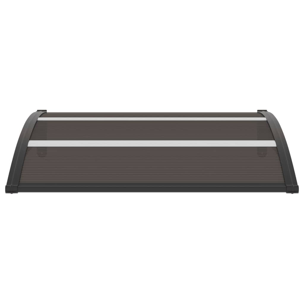 Store Banne - Auvent de porte Noir 120x75 cm PC - MEUBLE PRO - Image 1