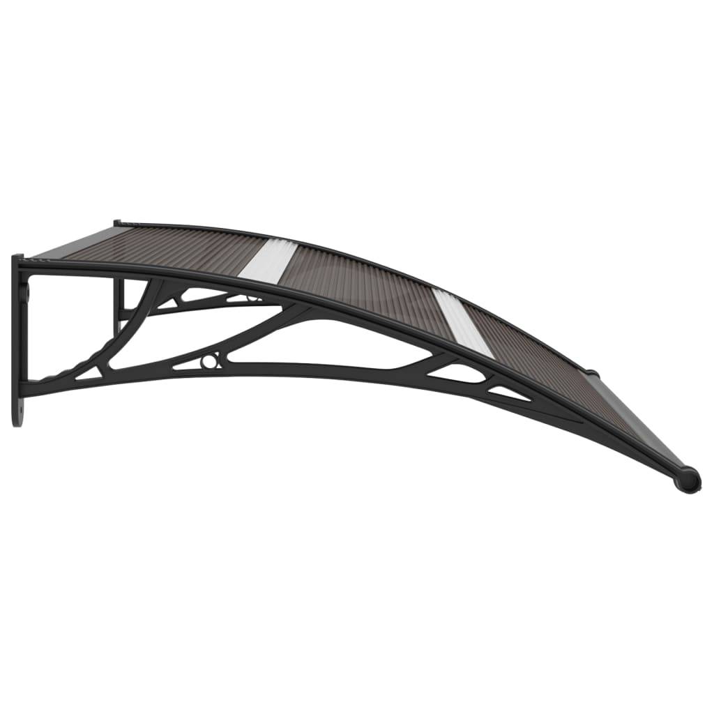 Store Banne - Auvent de porte Noir 120x75 cm PC - MEUBLE PRO - Image 3