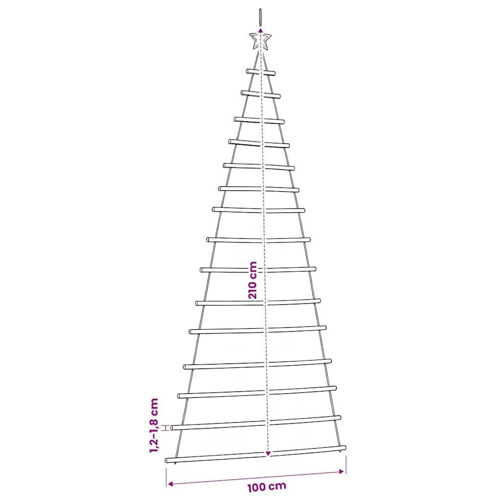 Vidaxl - Sapin de Noël suspendu avec étoile supérieure 100 x 210 cm Branche naturelle vidaXL 4101013 - Image 9