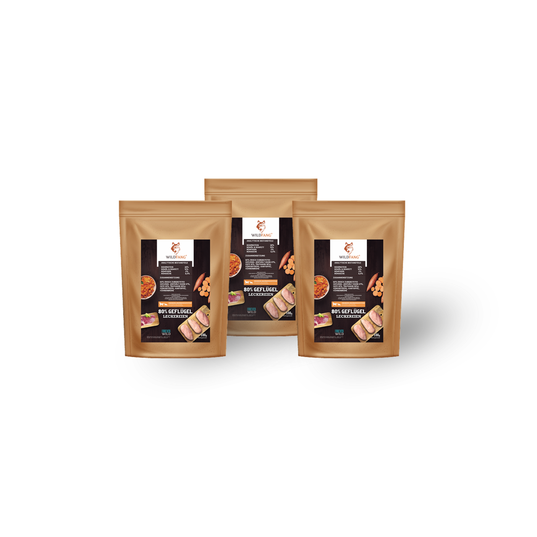 Wildfang - Wildfang - Snacks avec 80% de volaille - sans céréales - 3 x 70 g - Image 1