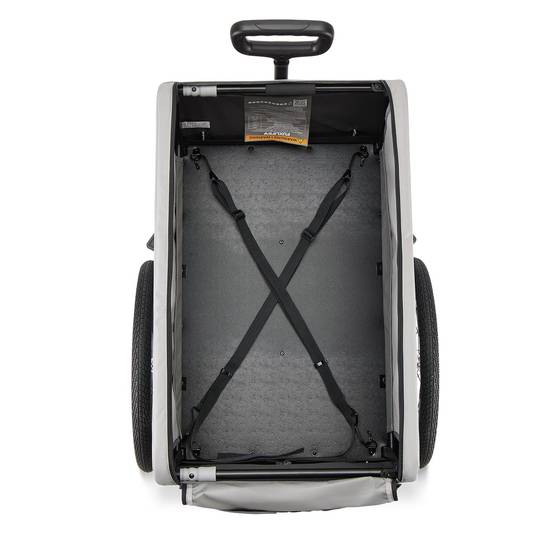 Remorque pour vélo FUXLIFE by FUXTEC FX-LA120 Gris Remorque de transport 2en1 pliable 120 L | 47,8 kg de charge. - Image 7