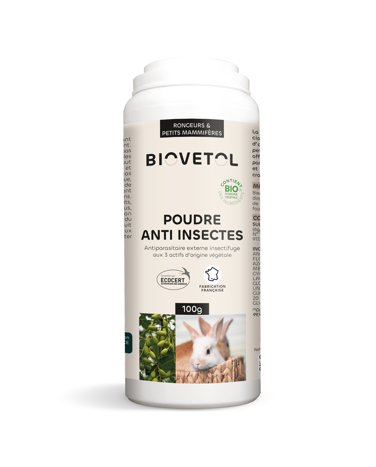Biovetol - Poudre Anti-Insectes Bio rongeurs- 100g