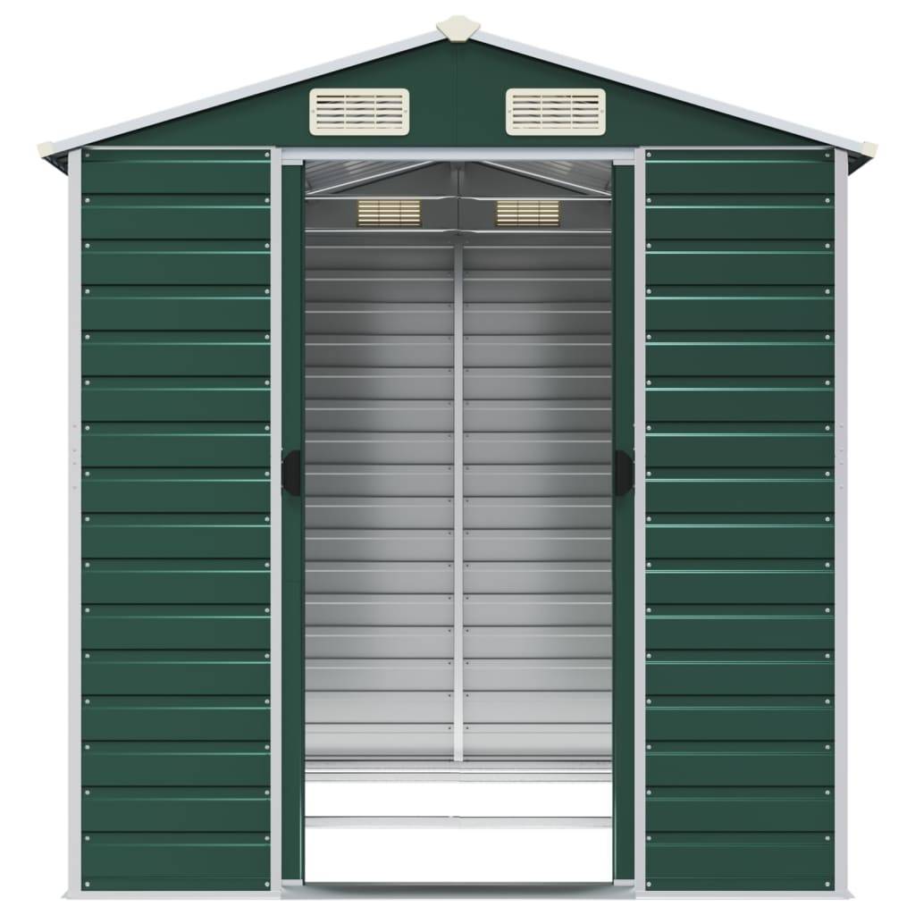 Vidaxl - Abri de jardin Vert 191 x 215 x 198 cm Acier galvanisé vidaXL 3188232 - Image 6