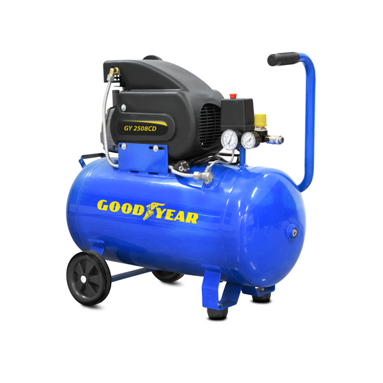 Compresseur d'air Silencieux 50 Litres 8 bar 2CV 1.5KW 115 PSI + Kit Air comprimé 5 pièces GOODYEAR - Image 4