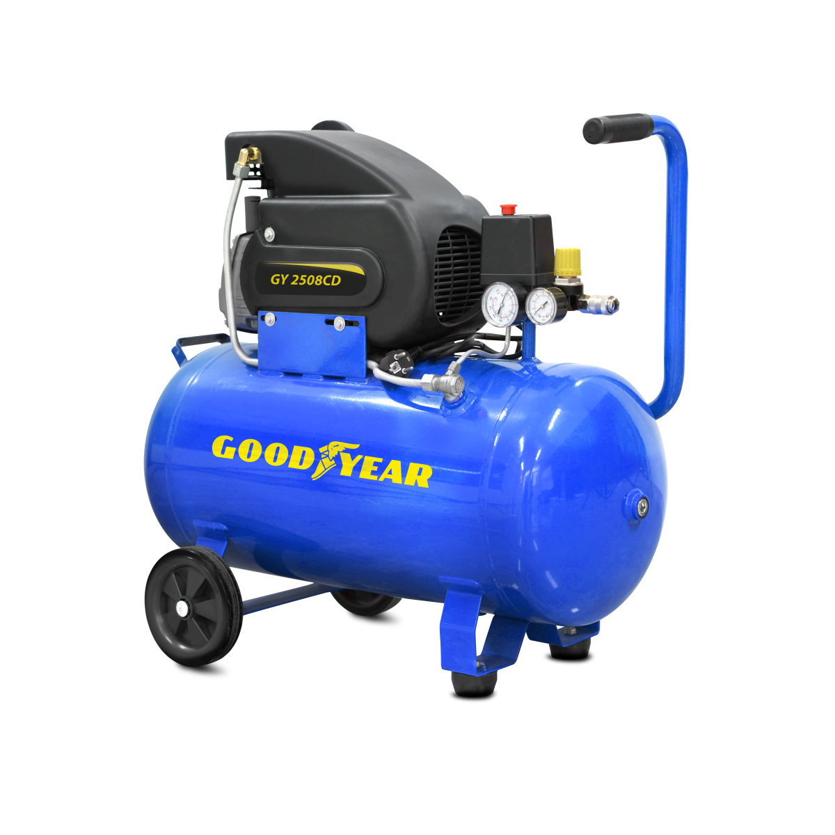 Compresseur d'air Silencieux 50 Litres 8 bar 2CV 1.5KW 115 PSI + Kit Air comprimé 5 pièces GOODYEAR - Image 4