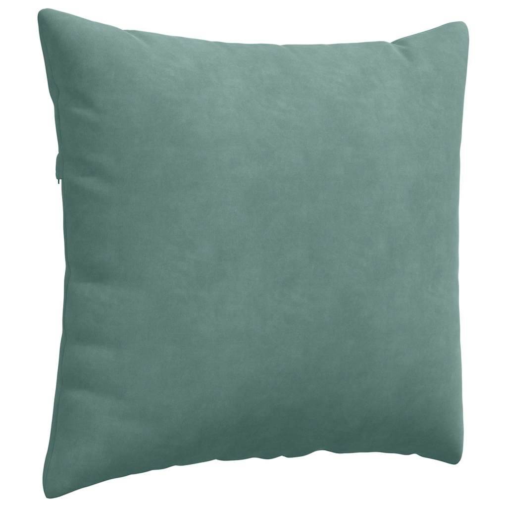 Set de 2 Coussins de Canapé Velours Confortables Housse Lavable pour Salon Vert Mer 50x50 cm – ComfortXL Outdoor Living - Image 5