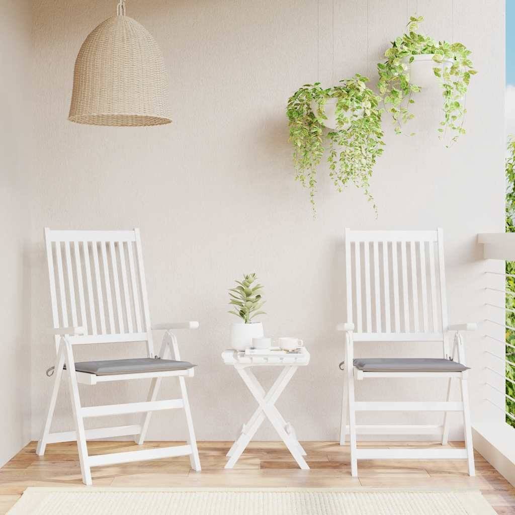Coussins de chaise de jardin tissu Oxford gris 40 x 40 x 4 cm - PANGIVO - Image 1