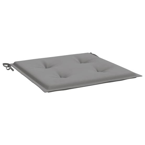 Coussins de chaise de jardin tissu Oxford gris 40 x 40 x 4 cm - PANGIVO - Image 5