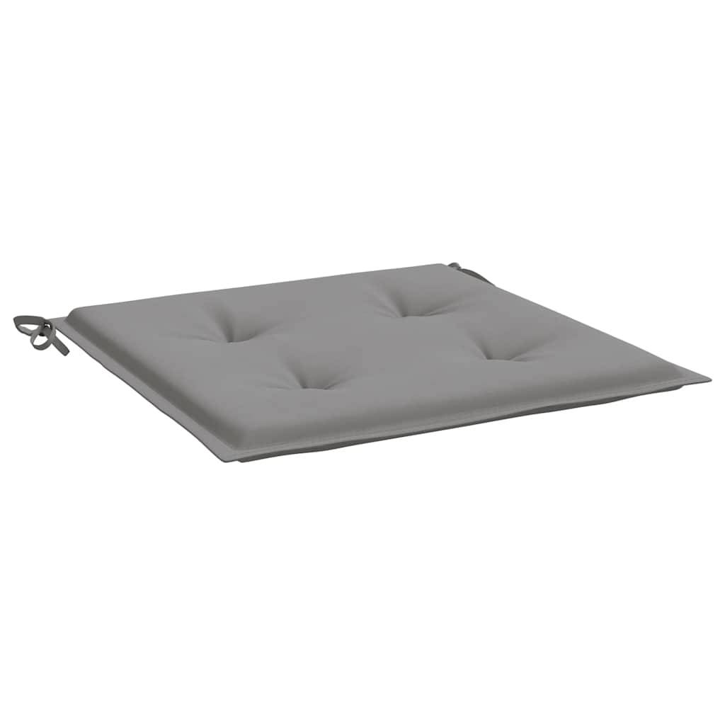 Coussins de chaise de jardin tissu Oxford gris 40 x 40 x 4 cm - PANGIVO - Image 5