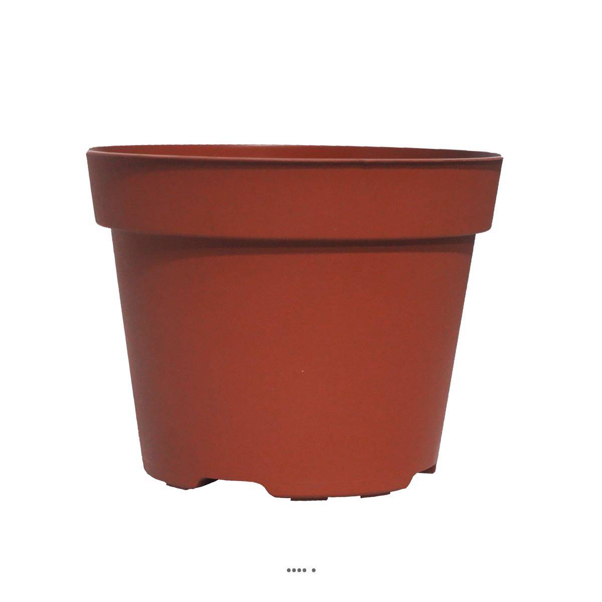 Artificielles - Pot conteneur Plastique Godet de plantation 12 cm Marron - dimlon: 13 cm - couleur: Marron - Image 1