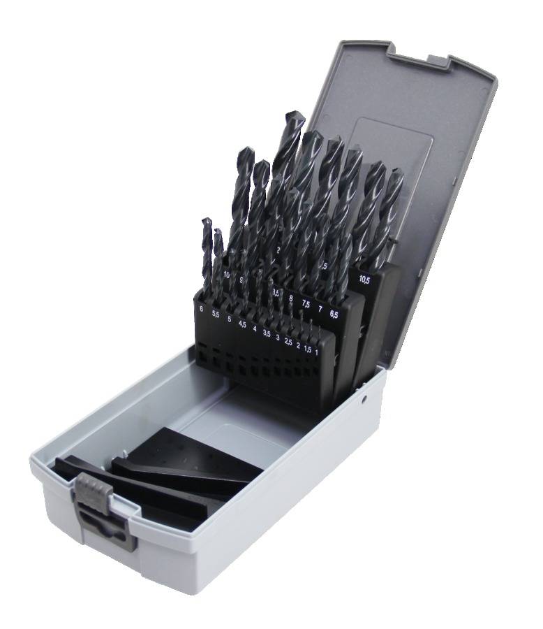Coffret de 25 forets en acier HSS laminés de 1 à 13mm - HANGER - 155091 - Image 2