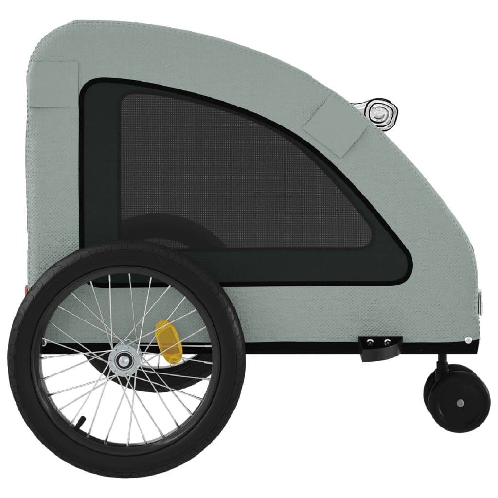 Remorque Vélo Chien 45kg en Acier pour Balades en Toute Sécurité Gris – ComfortXL Pet Living - Image 7