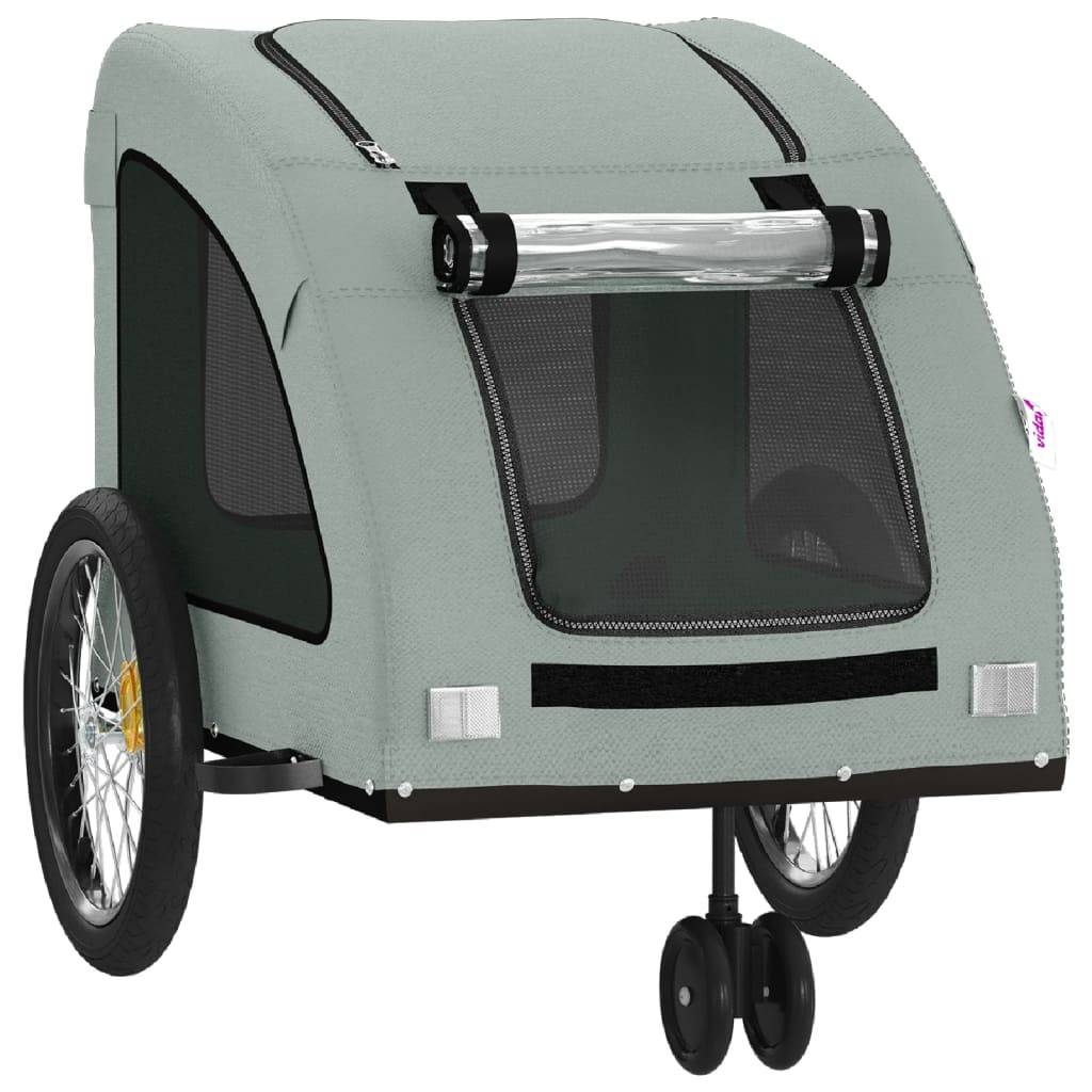 Remorque Vélo Chien 45kg en Acier pour Balades en Toute Sécurité Gris – ComfortXL Pet Living - Image 5