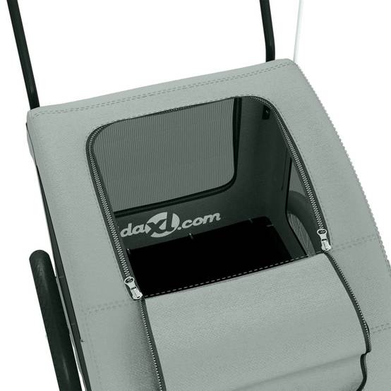 Remorque Vélo Chien 45kg en Acier pour Balades en Toute Sécurité Gris – ComfortXL Pet Living - Image 10