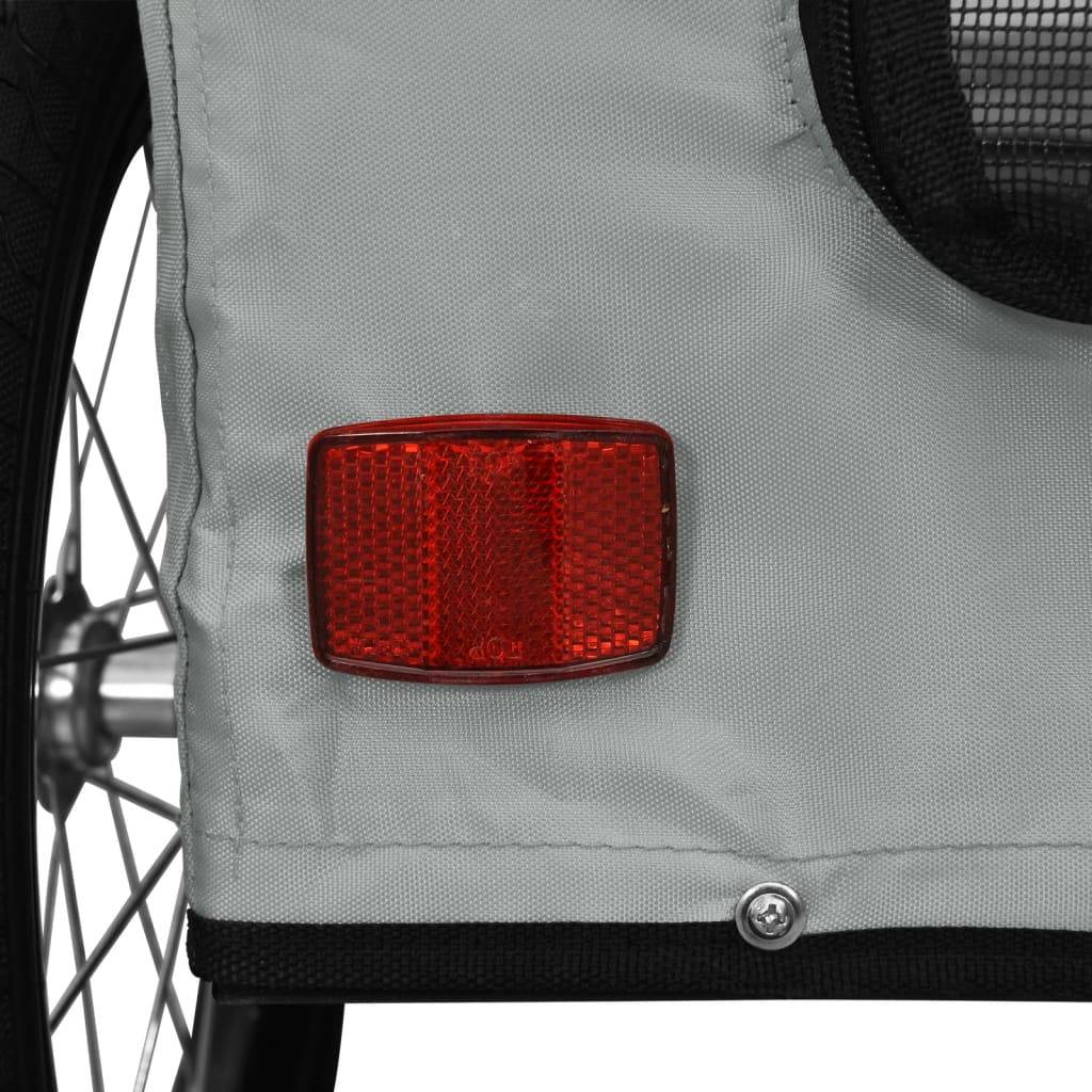 Remorque Vélo Chien 45kg en Acier pour Balades en Toute Sécurité Gris – ComfortXL Pet Living - Image 8