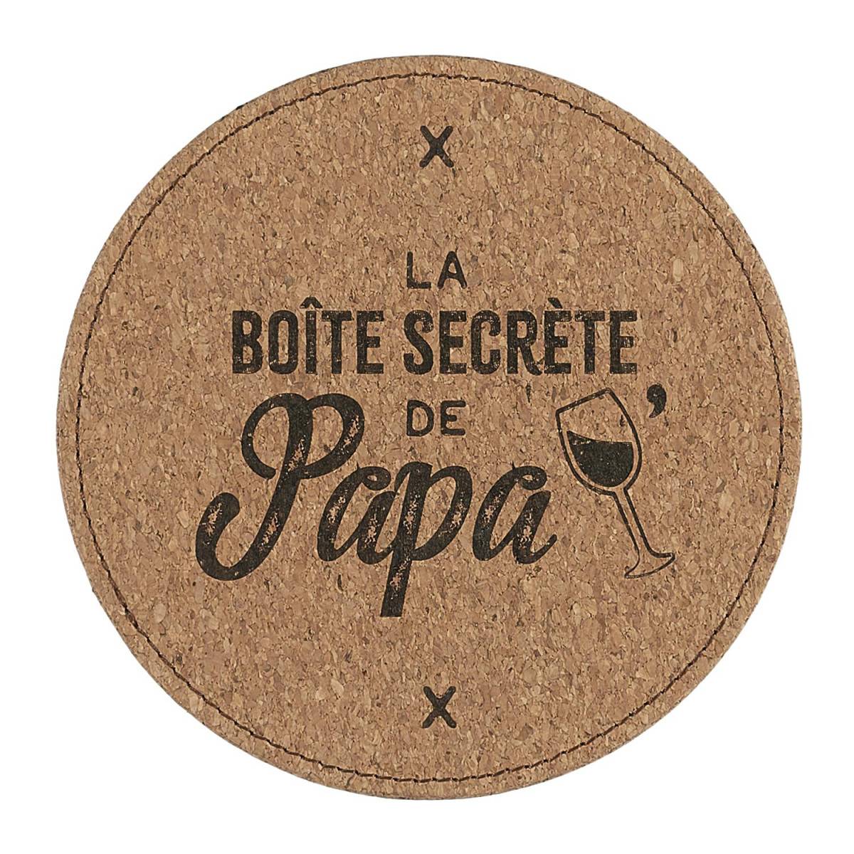 The Concept Factory - Coffret à Vin 4 Pièces "La Boîte Secrète de Papa" 14cm Naturel - Image 2