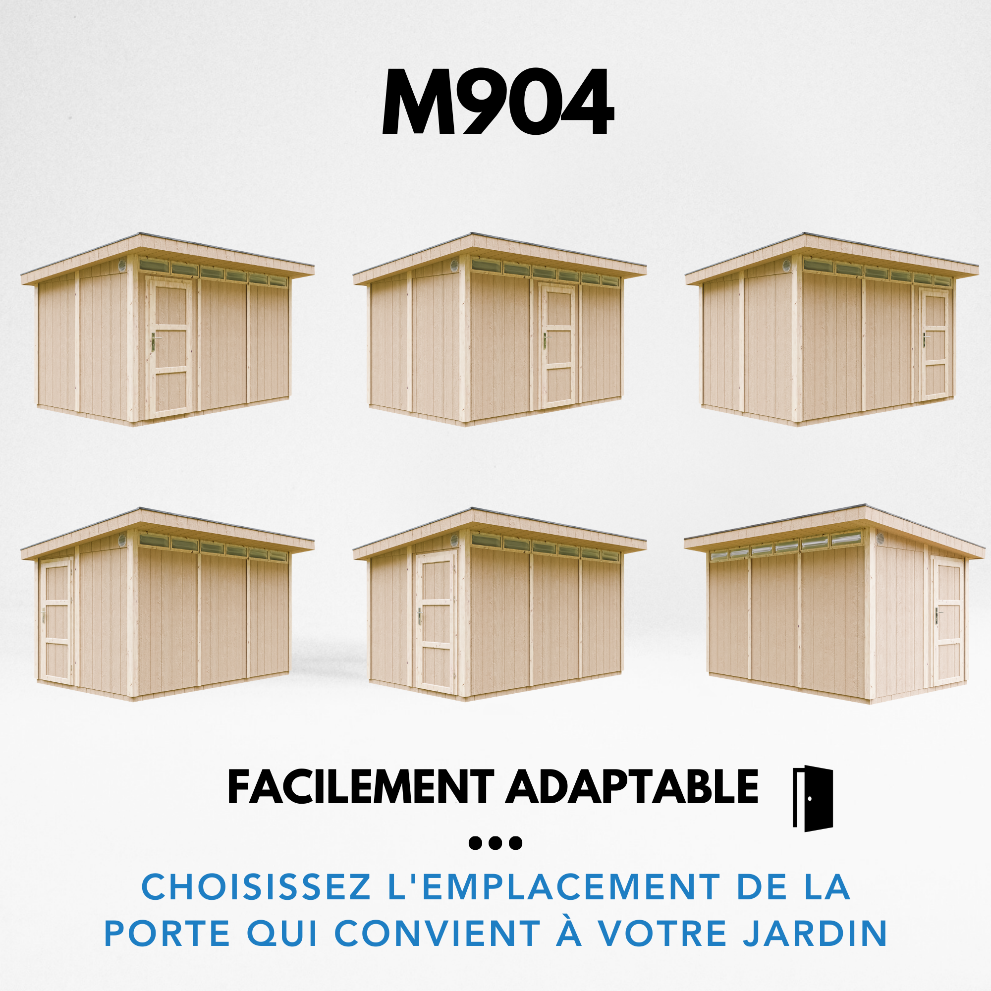 Timbela - Abri de Jardin Qualité Premium 9m² / L412xL279cm - Kit tout compris avec sol, tuiles bitumineuses, set de peinture - Timbela M904 - Image 10