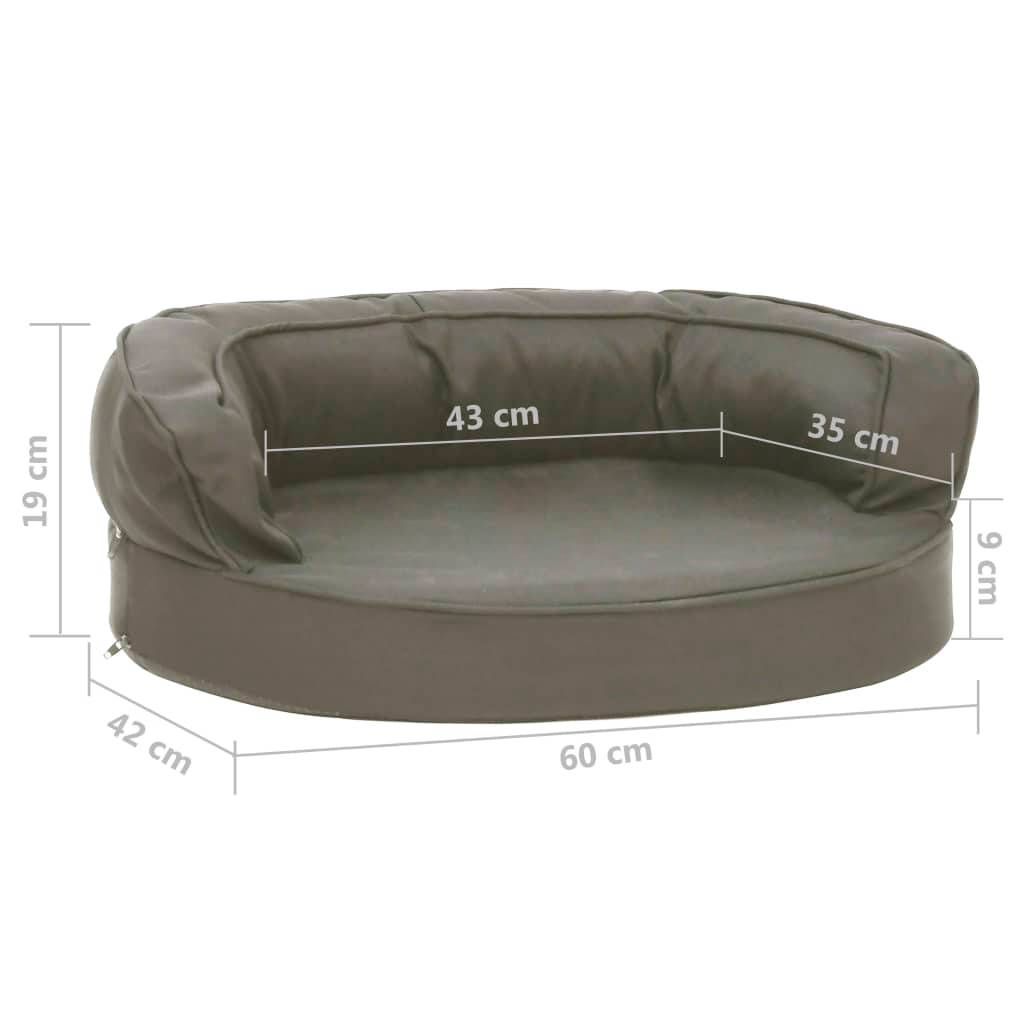 Vidaxl - Matelas de lit ergonomique pour chien 60x42 cm Aspect de lin vidaXL 171289 - Image 3