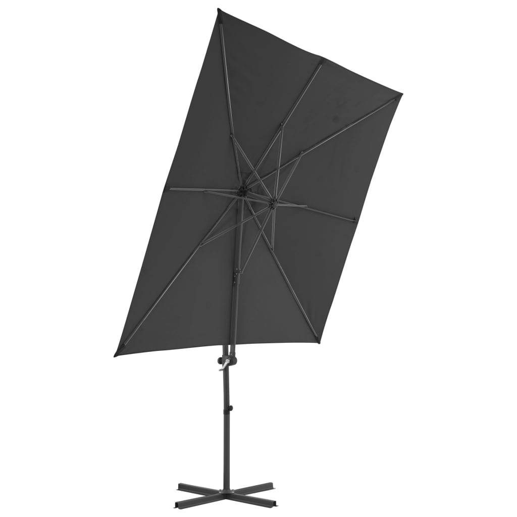 Helloshop26 - Parasol avec base portable 2,5 x 2,5 m anthracite - Image 3
