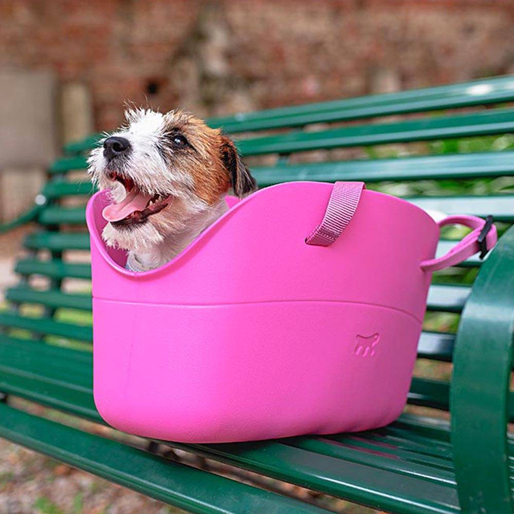Ferplast - Ferplast Sac de transport pour chiens de petite taille WITH ME, EVA, caoutchouc souple plastifié, lavable, poignées réglables, ceinture de sécurité - Image 4