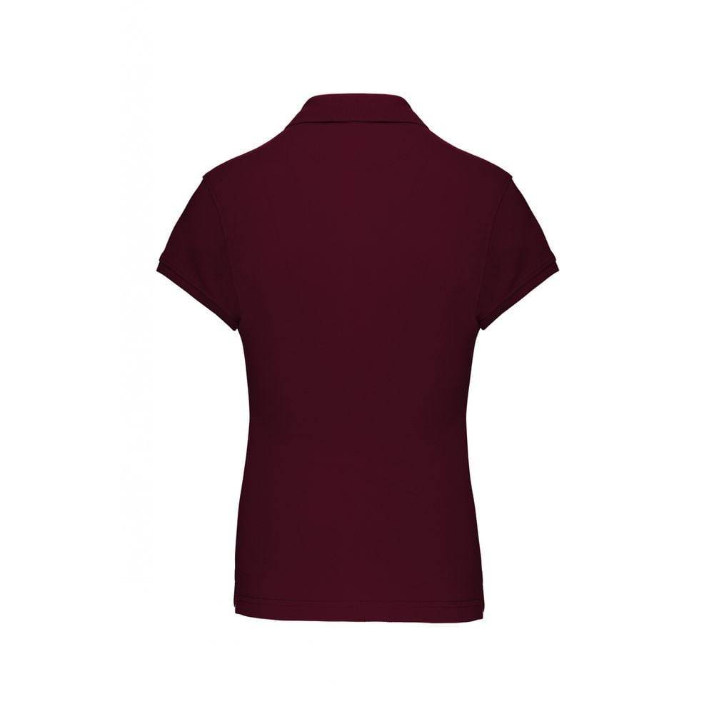 Polo de travail femme Kariban 100% coton Bordeaux XXL - Image 2