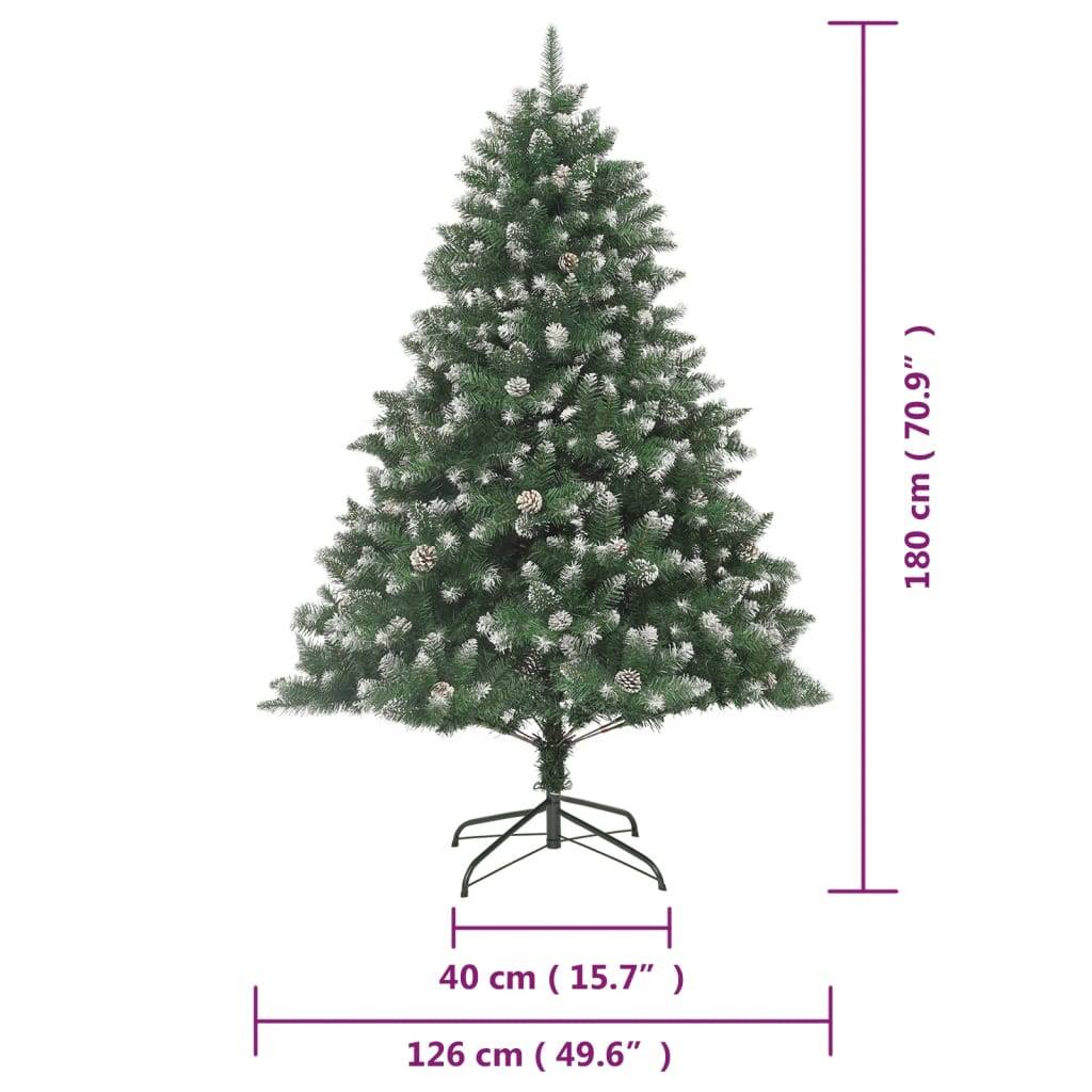 Vidaxl - Sapin de Noël artificiel avec support 180 cm PVC vidaXL 345161 - Image 3