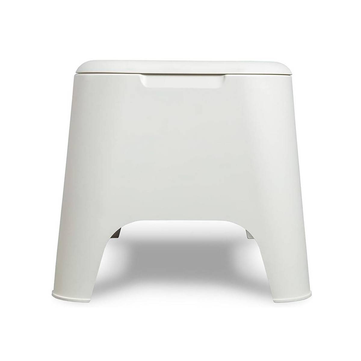 Table basse de jardin 59x 39x 36cm Blanche Avec couvercle Extérieur / Intérieur TOOMAX - Image 5