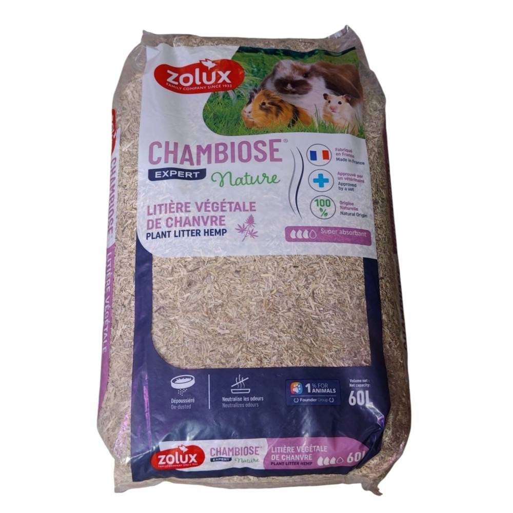 Zolux - Litière Chambiose nature 60 L -7 kg pour rongeur - Image 1