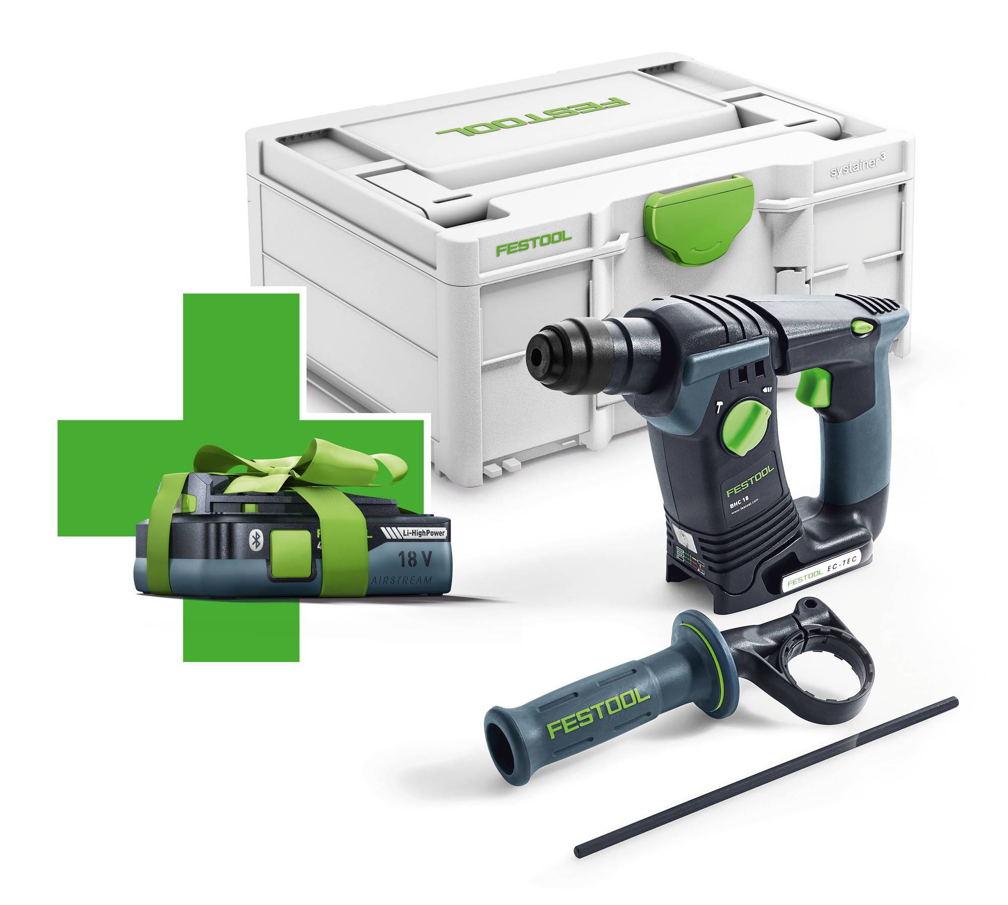 Perforateur SDS-Plus 18V BHC 18-18-BASIC-4,0 EDITION + batterie 4Ah - FESTOOL - 577057 - Image 1