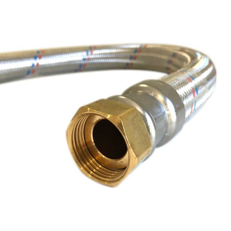 Flexible droit Ø13mm raccordement Femelle - Femelle 3/4'' Longueur 80cm - Image 5