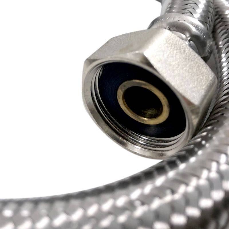 Flexible droit Ø13mm raccordement Femelle - Femelle 3/4'' Longueur 80cm - Image 2